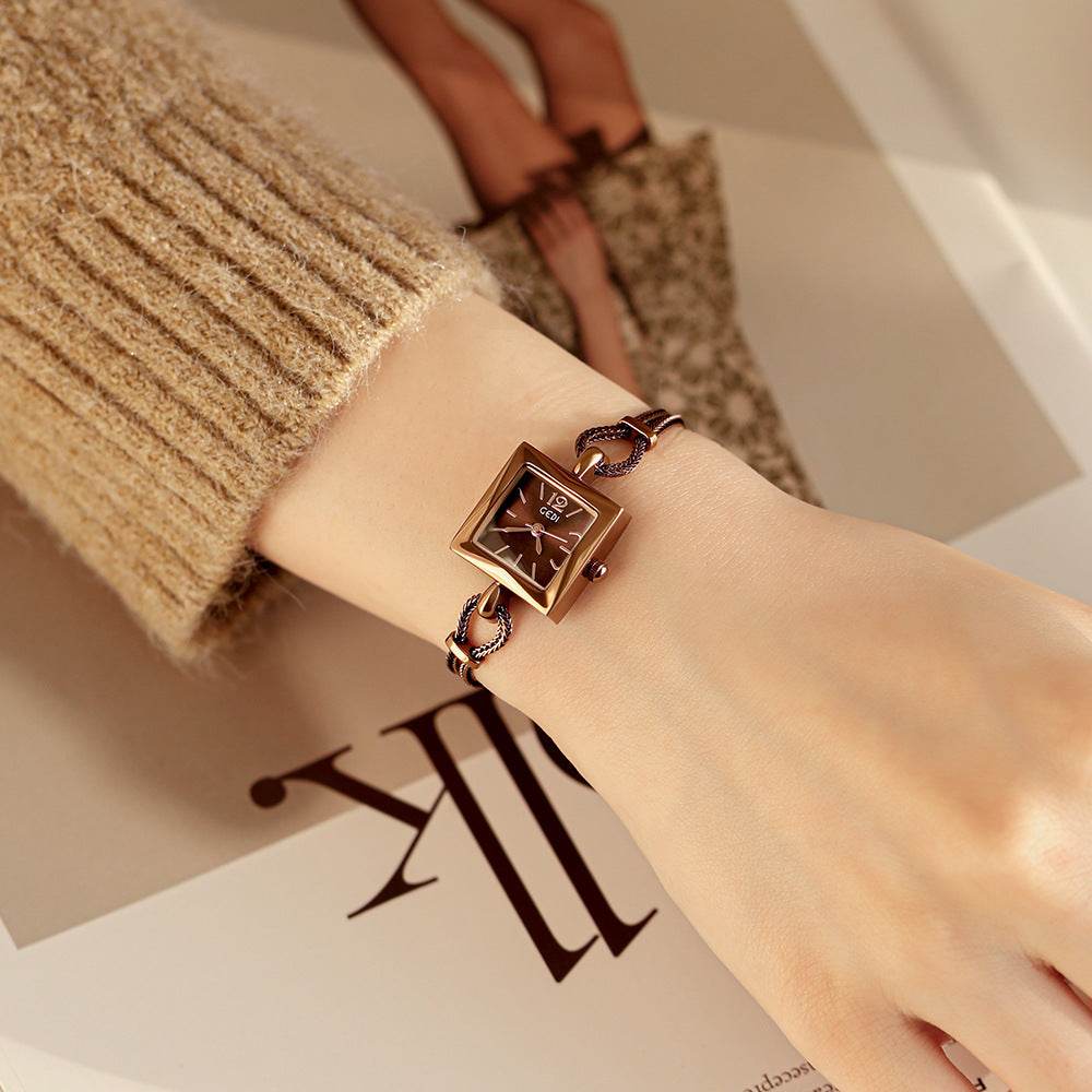 Gedi Vintage Sugar Cube Ladies’ Bracelet Watch