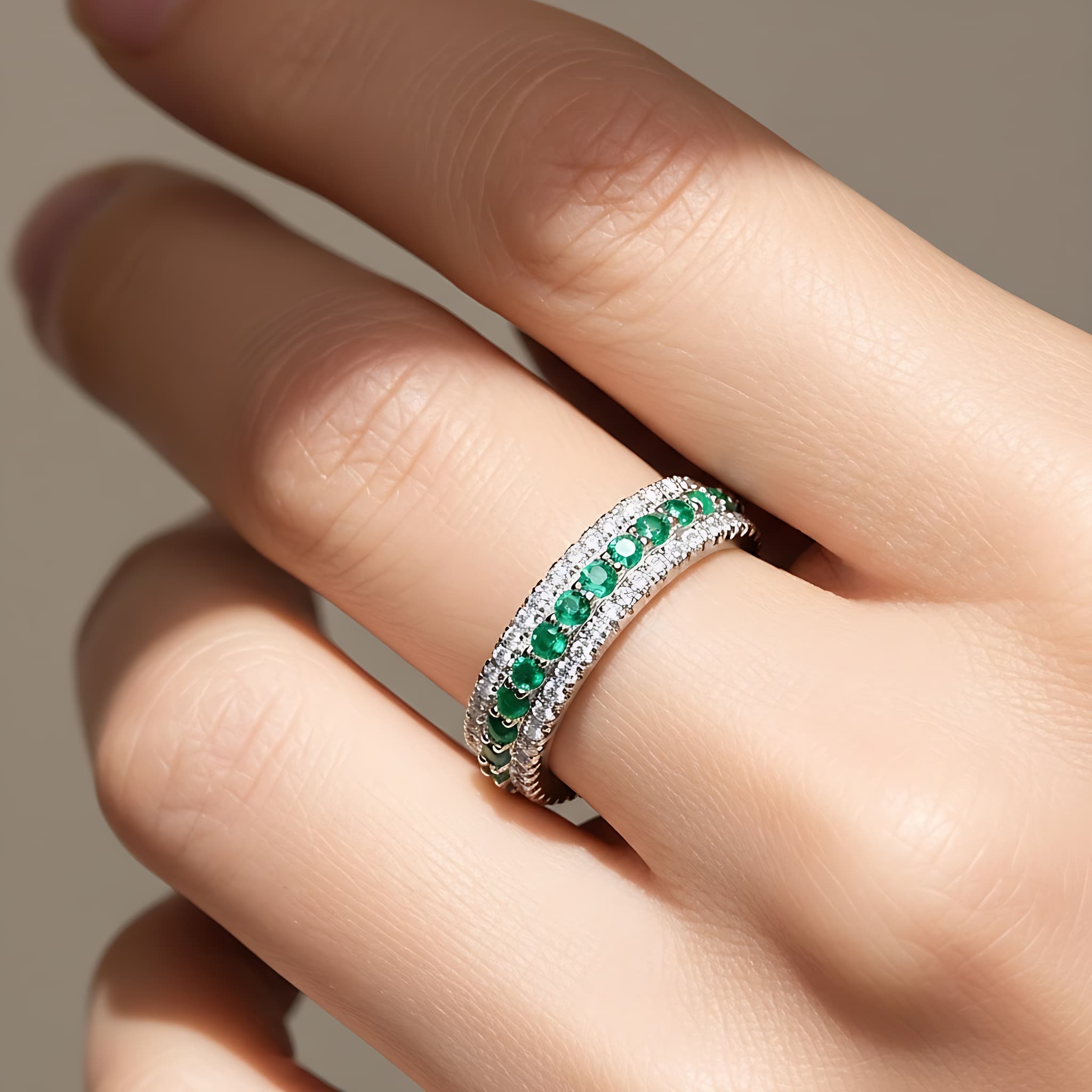 emerald engagement ring