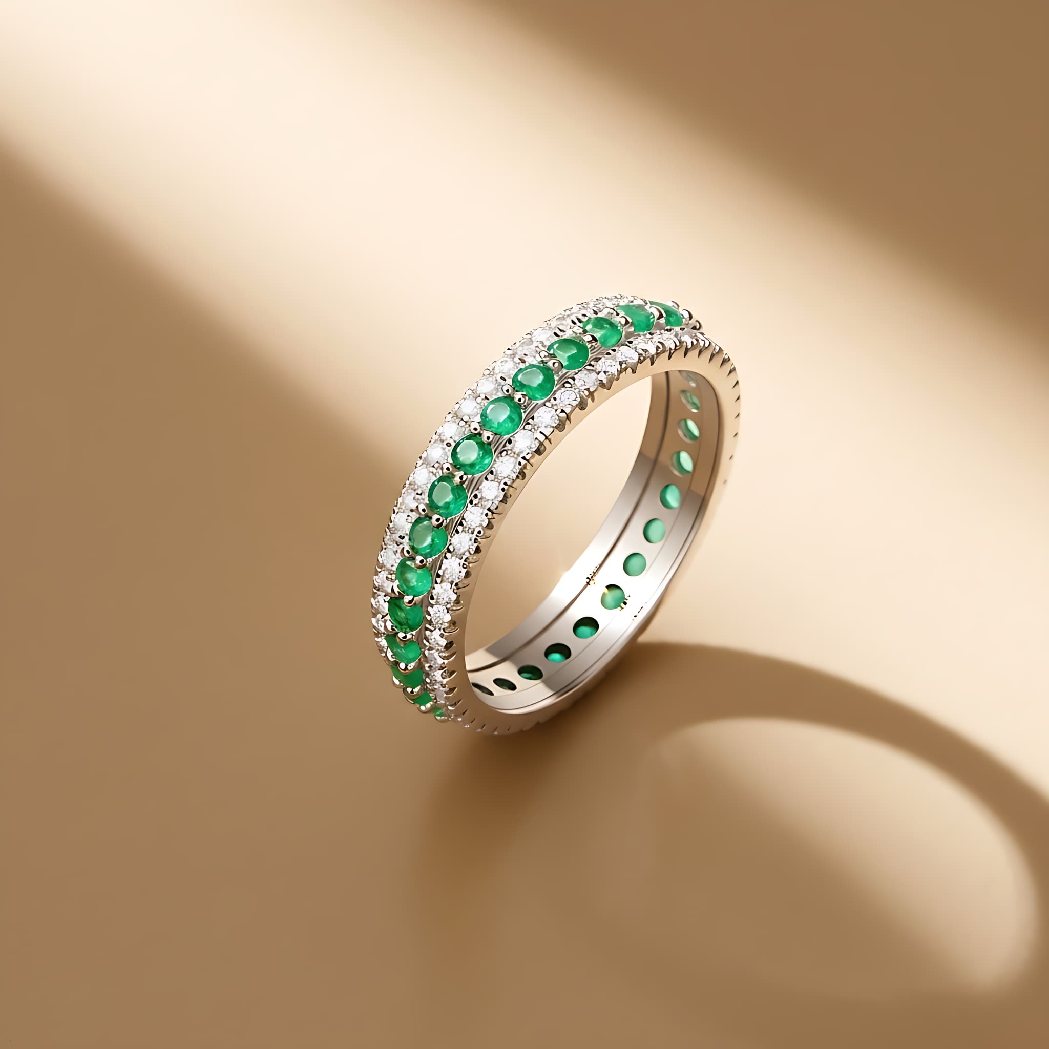 emerald engagement ring