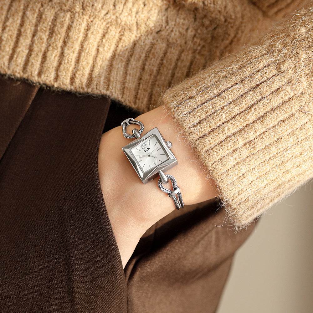 Gedi Vintage Sugar Cube Ladies’ Bracelet Watch